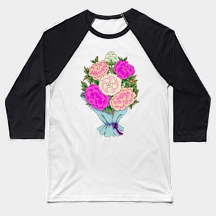 Minhwa: Peony Bouquet B Type (Korean traditional/folk art) Baseball T-Shirt